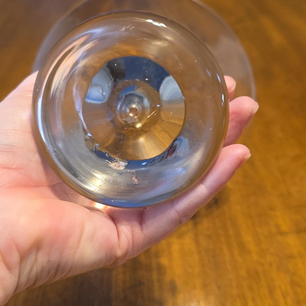 Elegant Clear Glass Martini Glass